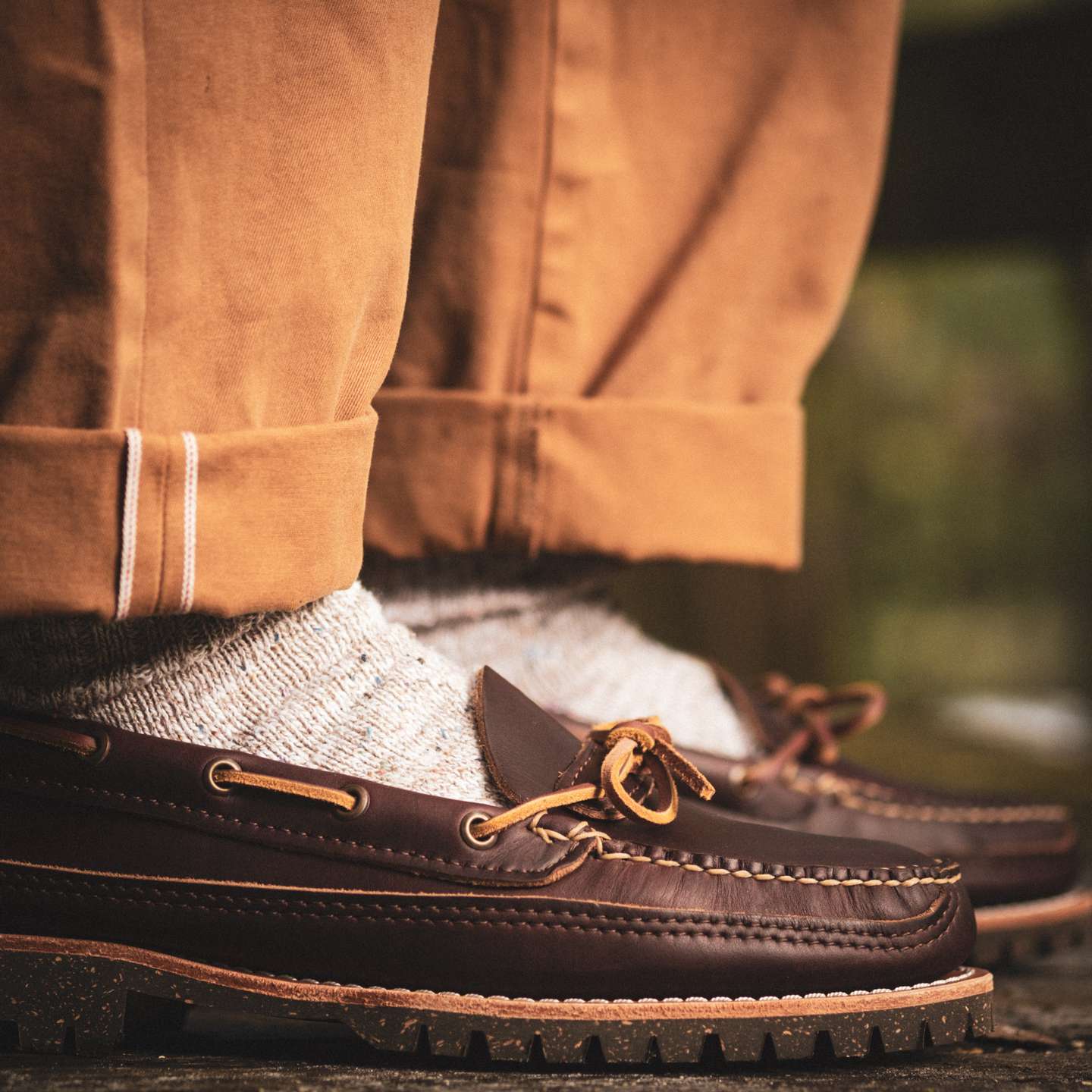 Brown Chromexcel Angler Moc - Detail Image Two