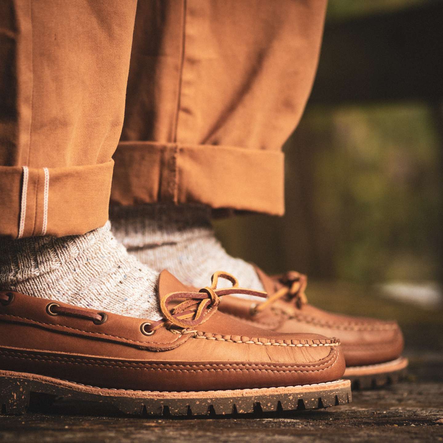 Natural Chromexcel Angler Moc - Detail Image One