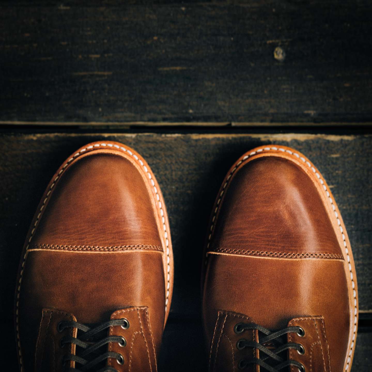 Toscanello Horse Rump Cap-Toe Lakeshore Boot - Detail Image One