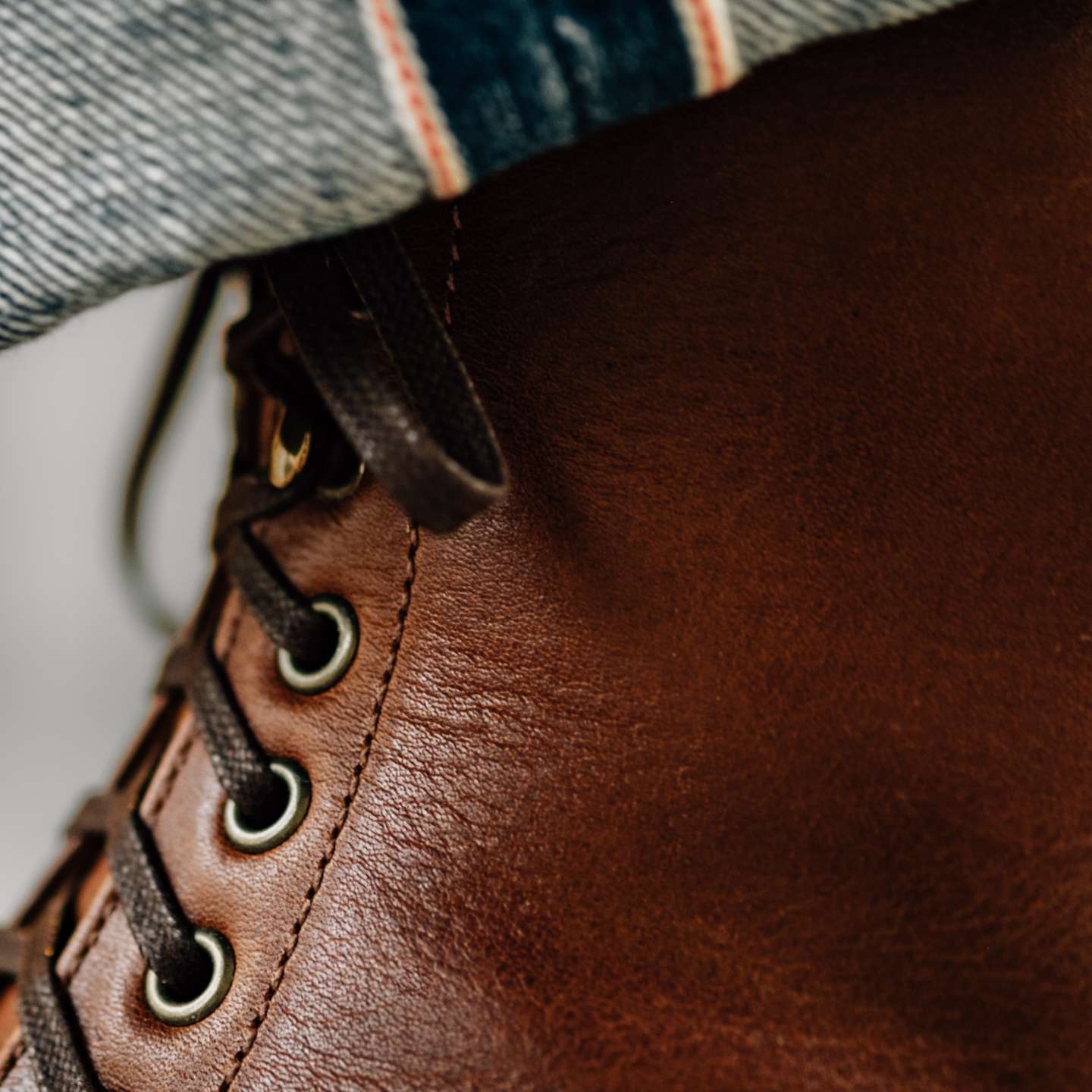 Whisky Classic Calf Cap-Toe Lakeshore Boot - Detail Image One