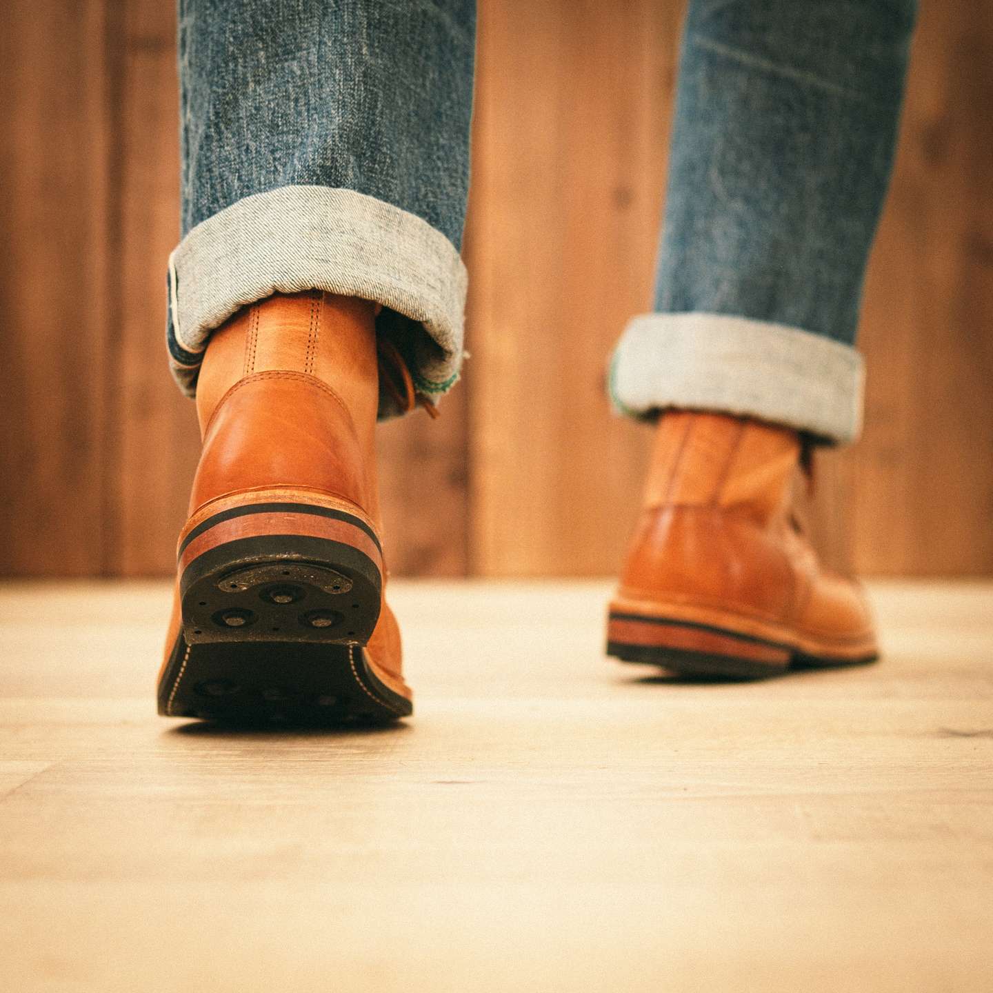 Natural Dublin Cap-Toe Trench Boot - Detail Image Two