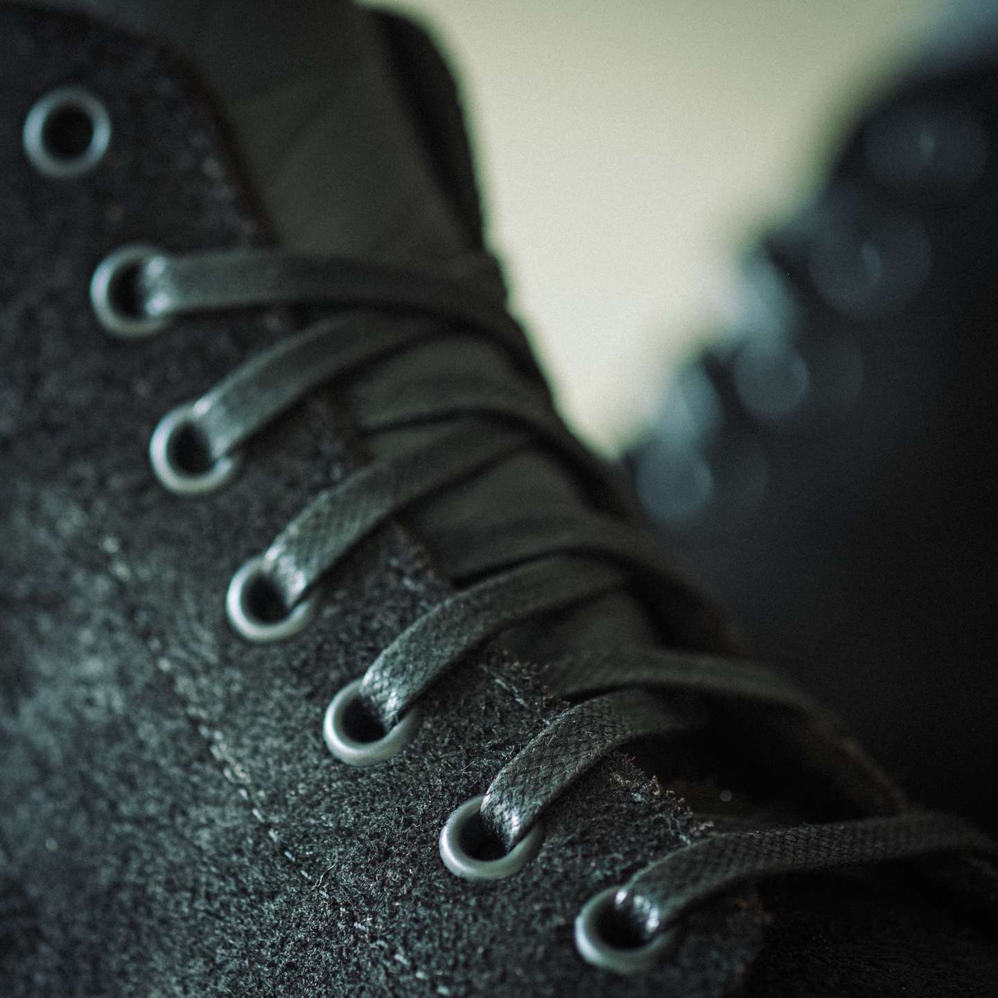 Black Oiled Congo Shrunken Bison Roughout Field Boot - Detail Image One