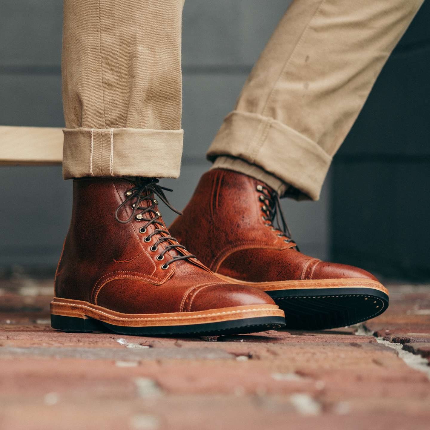 Caramel Tan Naked Kudu Lakeshore Jump Boot - Detail Image One