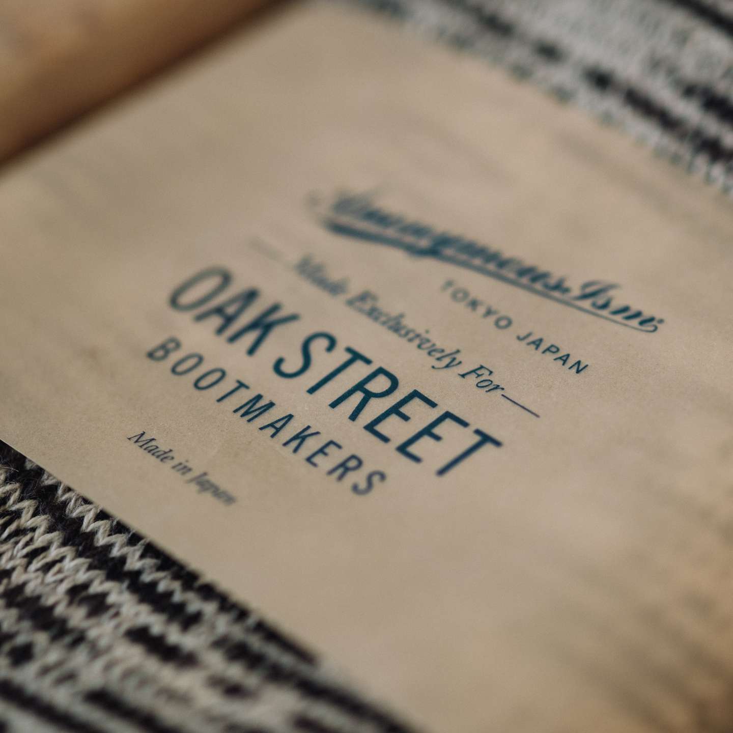 Smoke Twisted Knit Anonymous ISM Crew Sock - Detail Image One