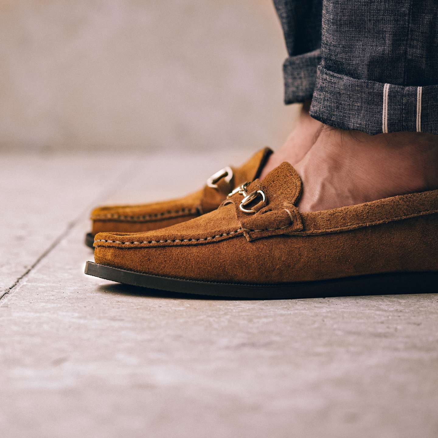 Peanut Orion Suede Bit Moc - Detail Image One