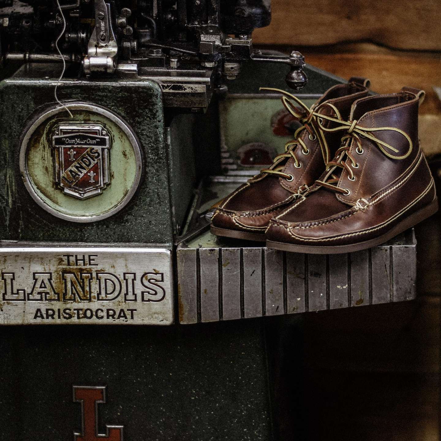 Brown Chromexcel Camp Boot - Detail Image One