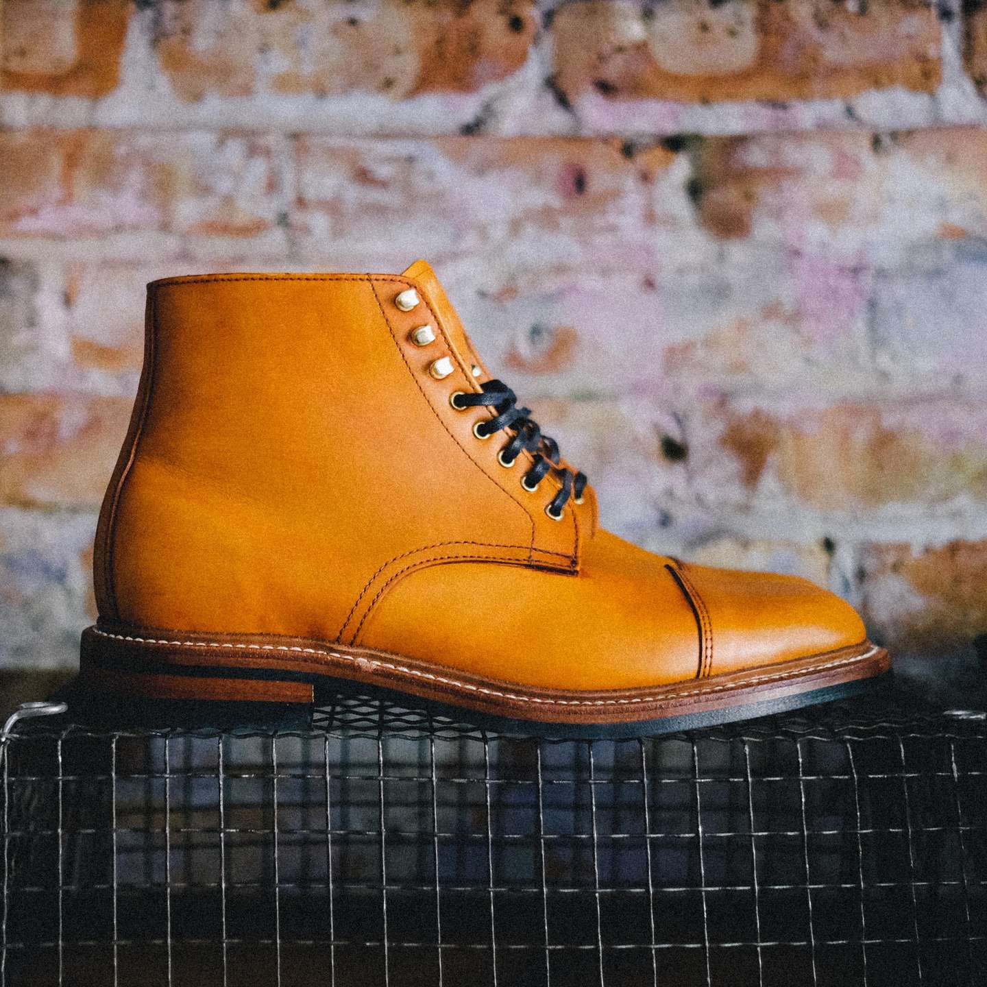 Bourbon French Calf Cap-Toe Lakeshore Boot - Detail Image Two