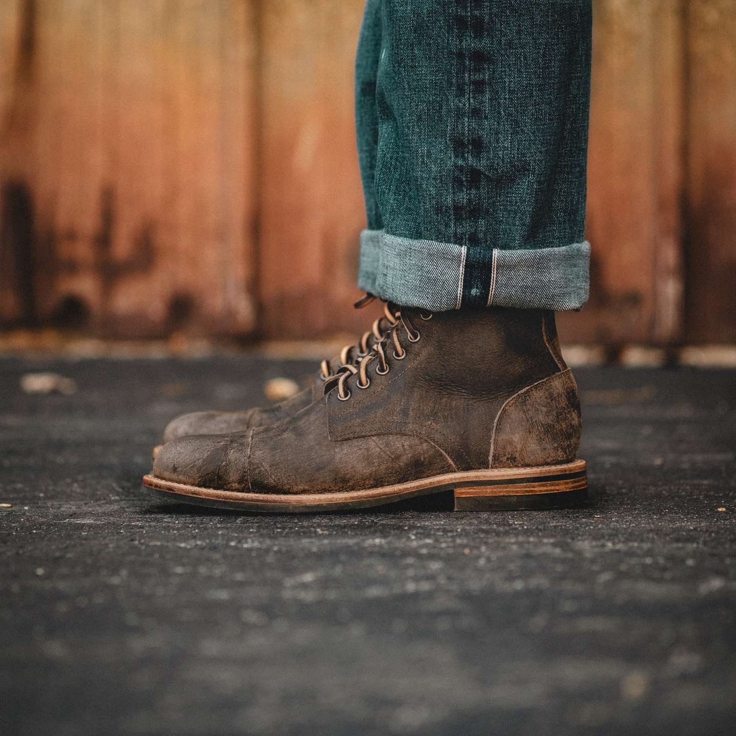 Stone Rambler Cap-Toe Trench Boot - Detail Image One