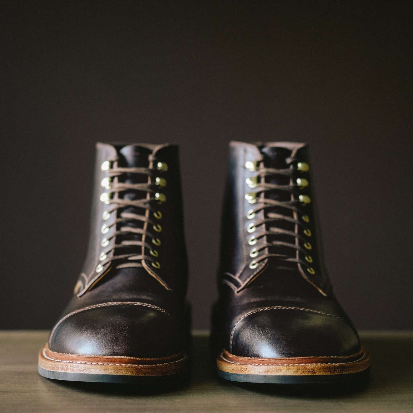 Brown Chromexcel Cap-Toe Lakeshore Boot - Detail Image Two