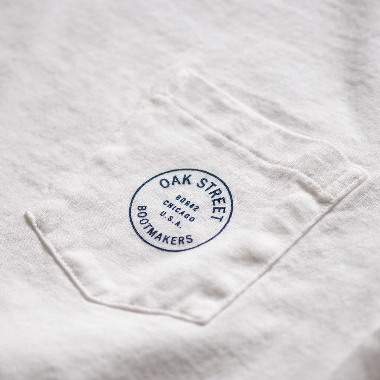 White 100% Cotton Crewneck Staff Tee - Detail Image One