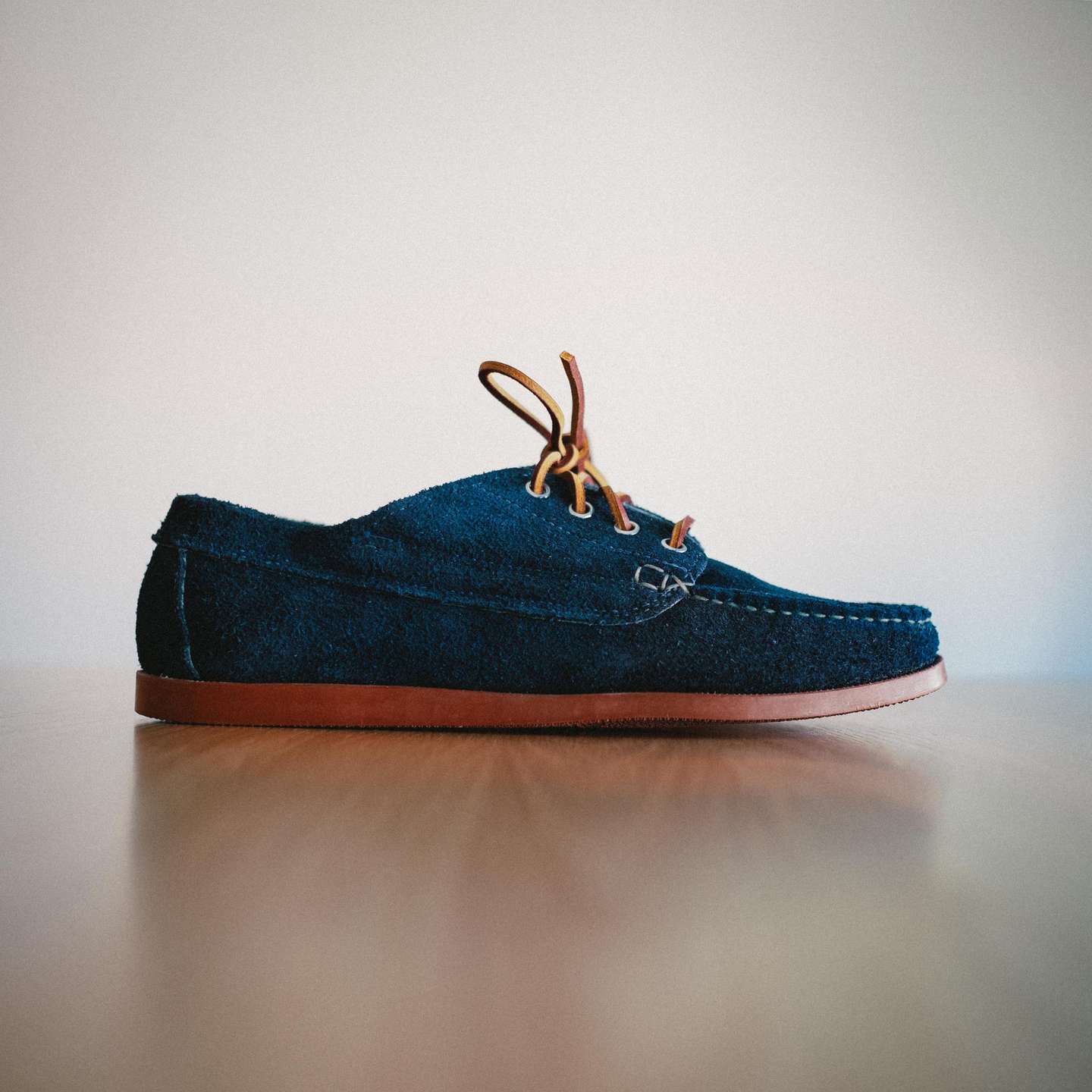 Navy Orion Suede Trail Oxford - Detail Image Two