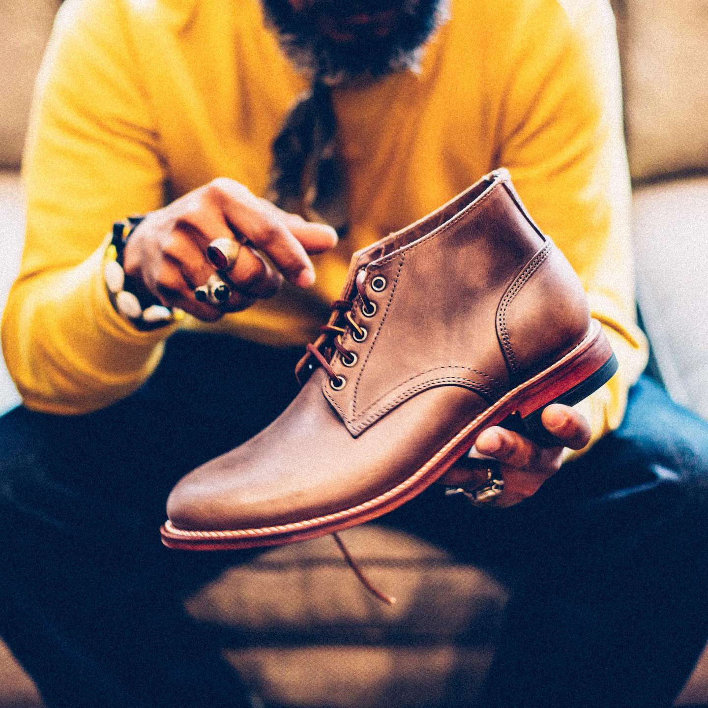 Natural Chromexcel Trench Chukka - Detail Image Two