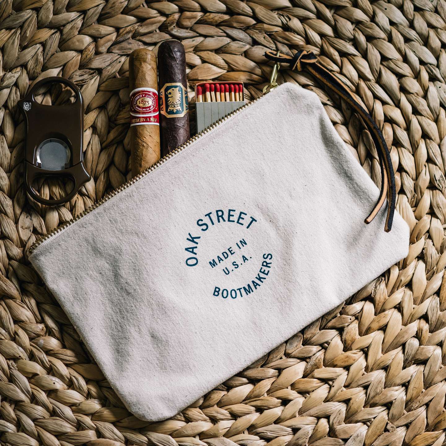 Natural Heavyweight Canvas Staff Zip - Detail Image One