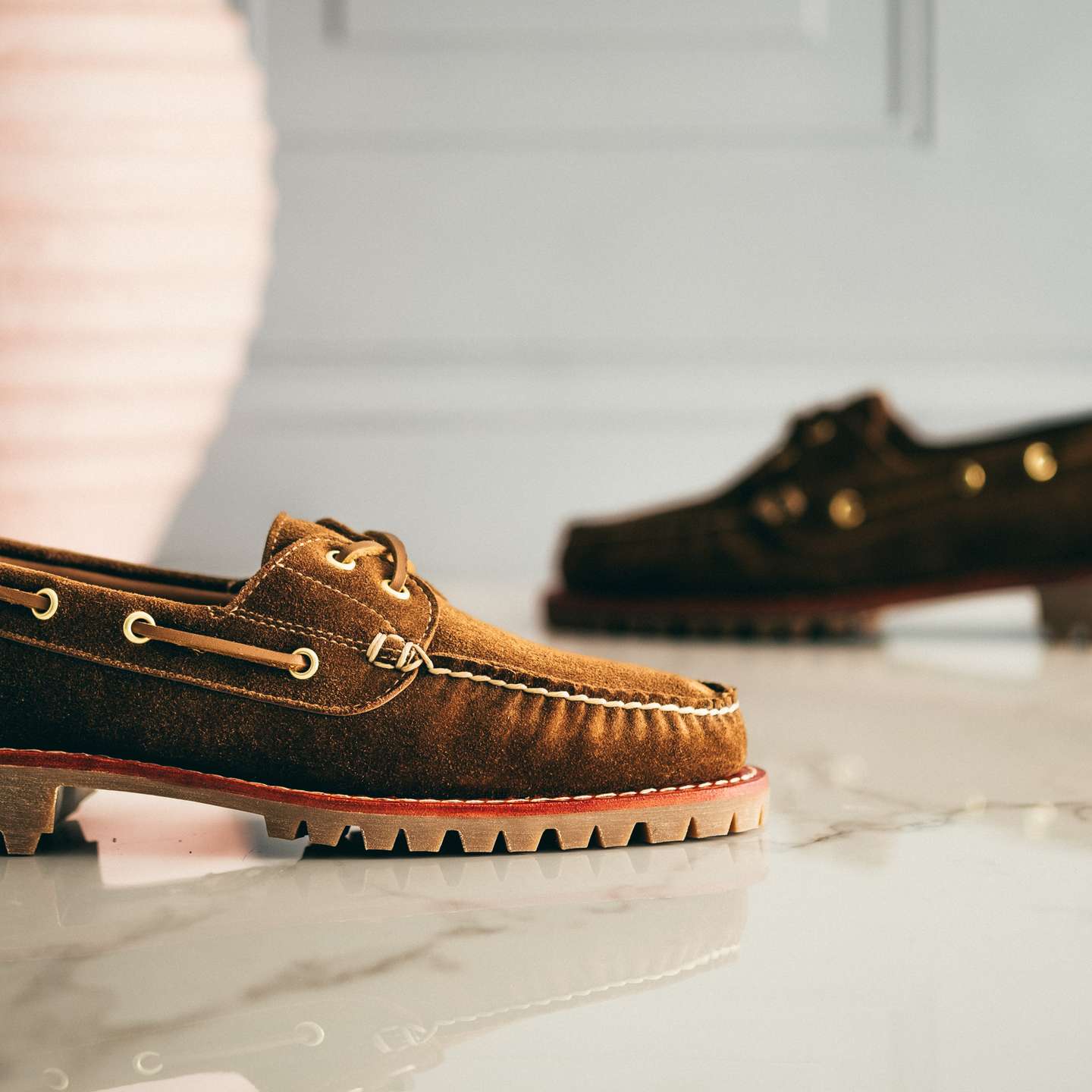 Boat Shoe - CF Stead Snuff Janus Suede, Vibram 132 Montagna Sole