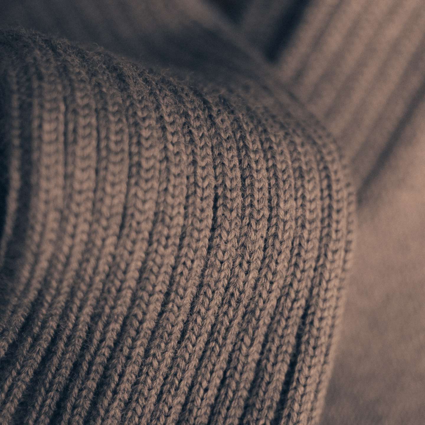 Bronze Heathered Cotton Bresciani Officer Sock - Detail Image Two