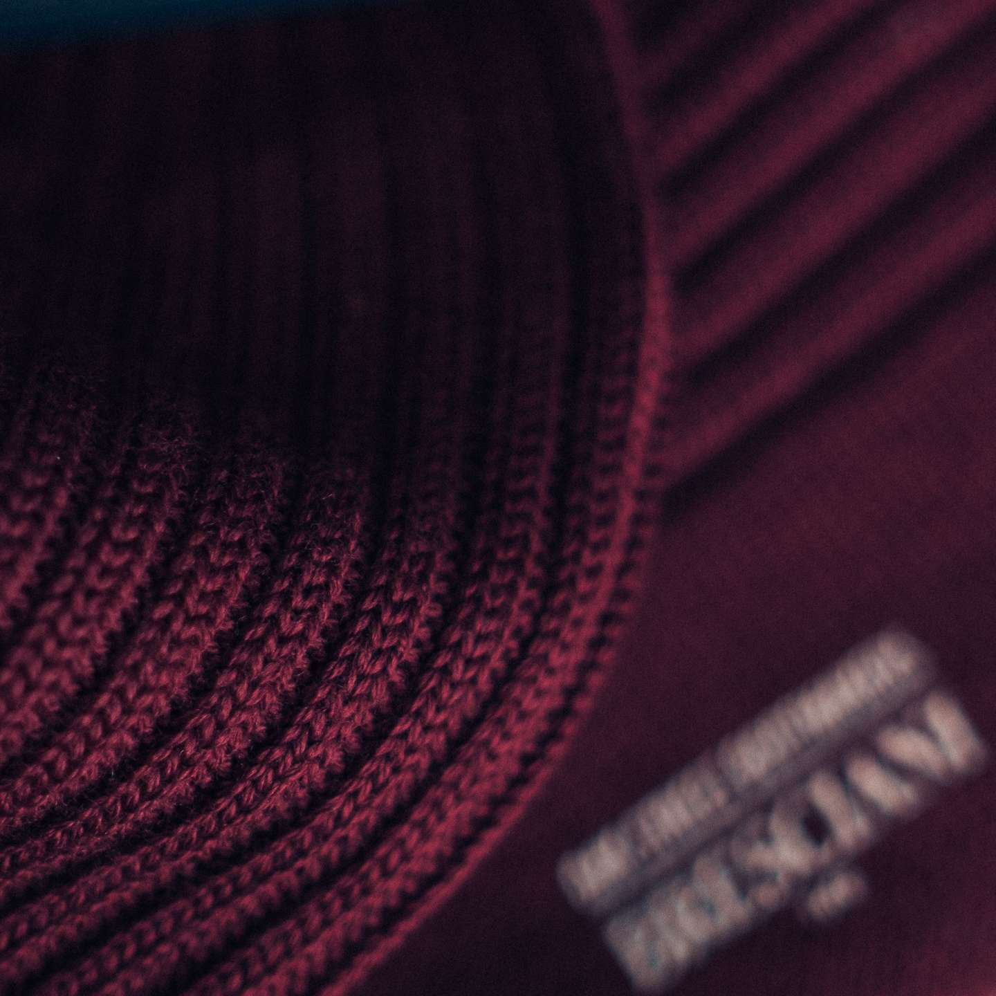 Garnet Merino Wool Blend Bresciani Officer Sock - Detail Image Two