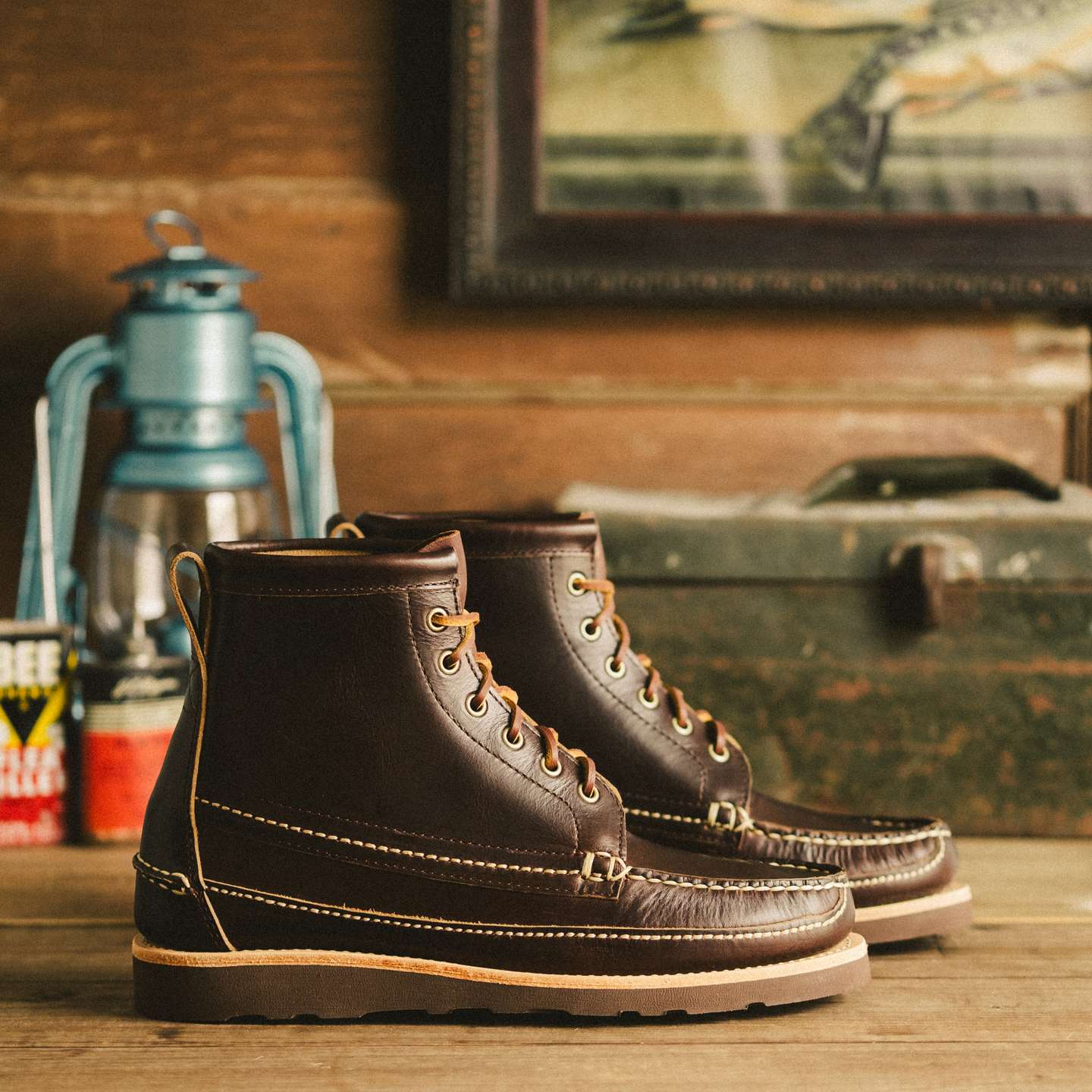 Brown Chromexcel Camp Boot - Detail Image One