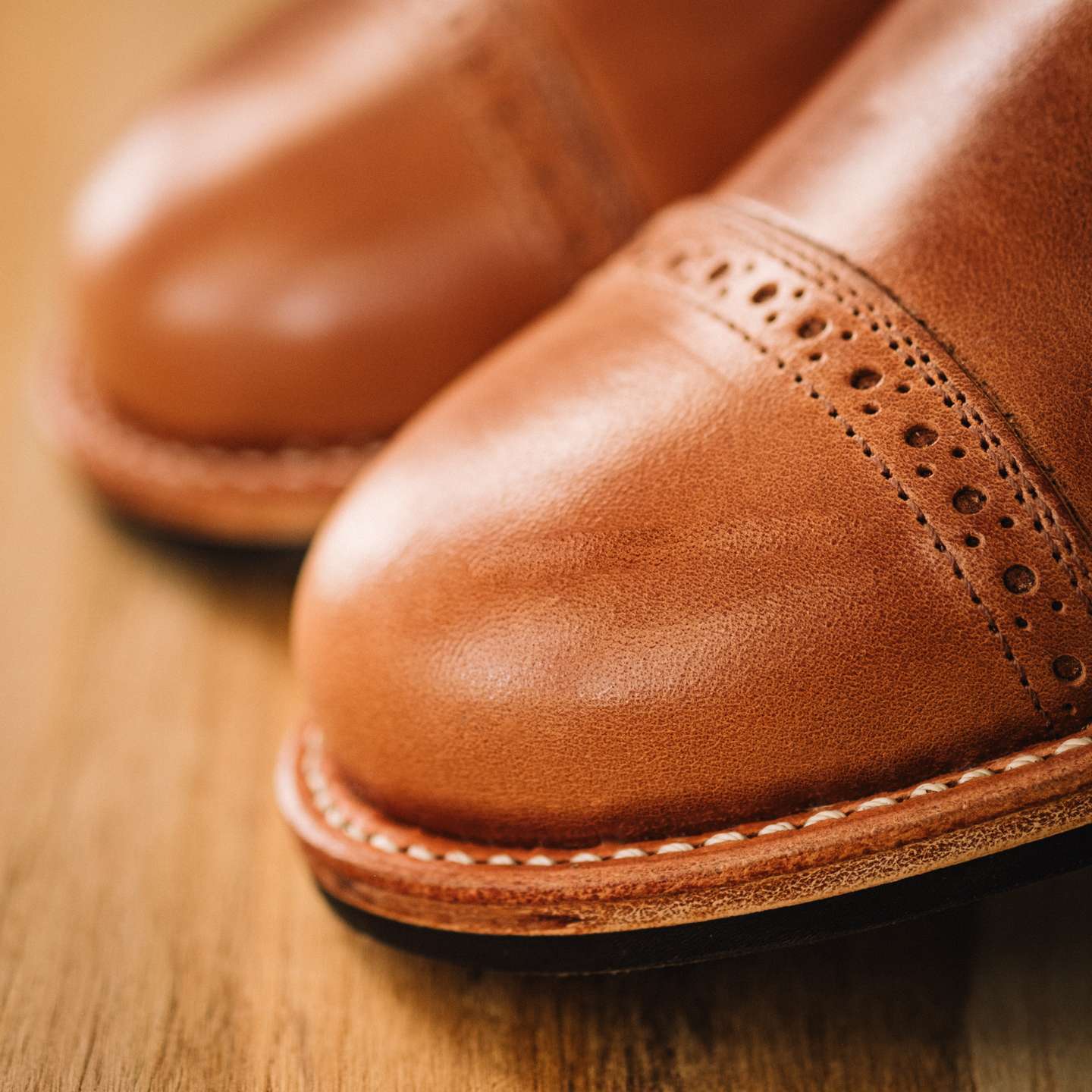 Toscanello Horse Rump Cap-Toe Field Boot - Detail Image Two