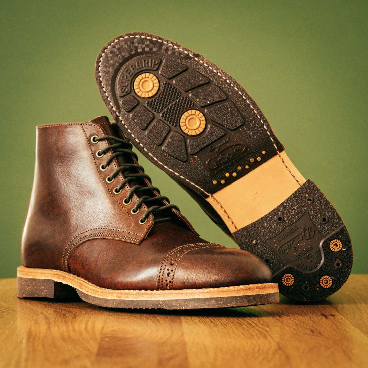Nemesi Cotto Cap-Toe Lakeshore Boot - Detail Image One