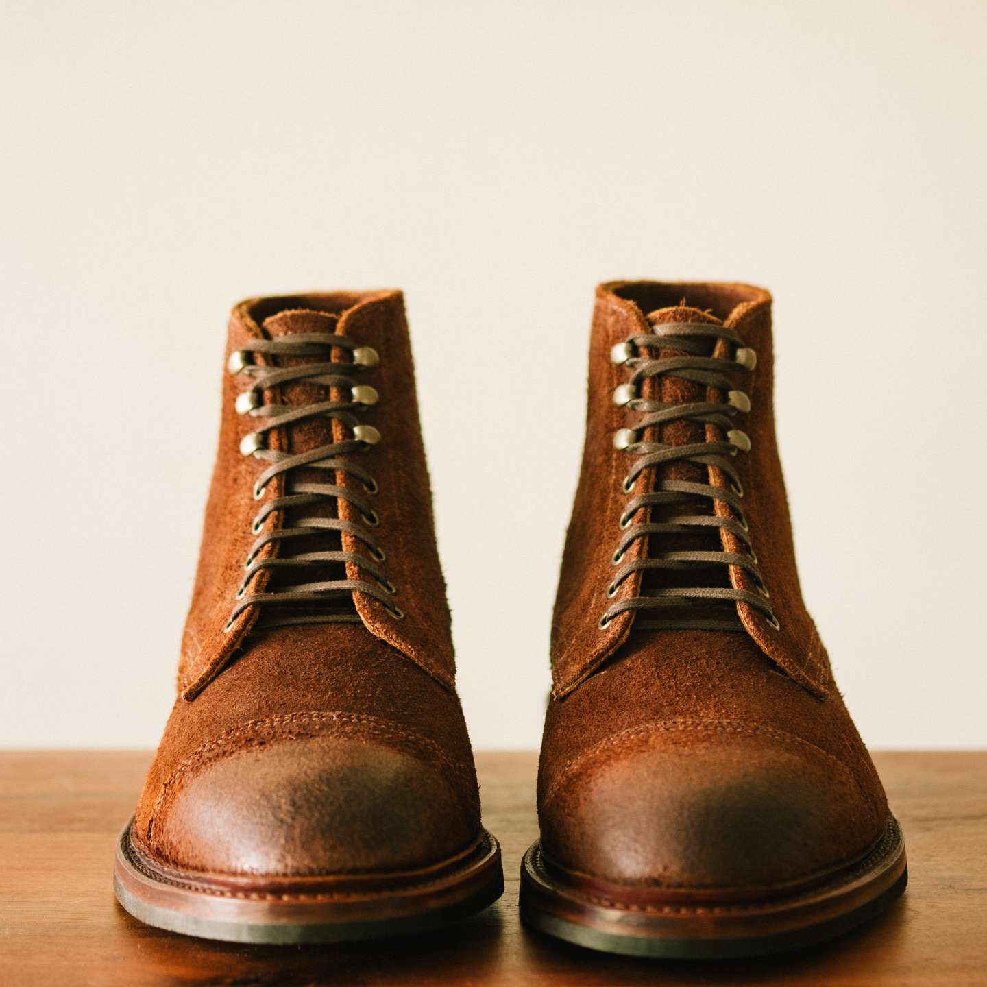 Trail Crazy Horse Roughout Cap-Toe Lakeshore Boot - Detail Image Two