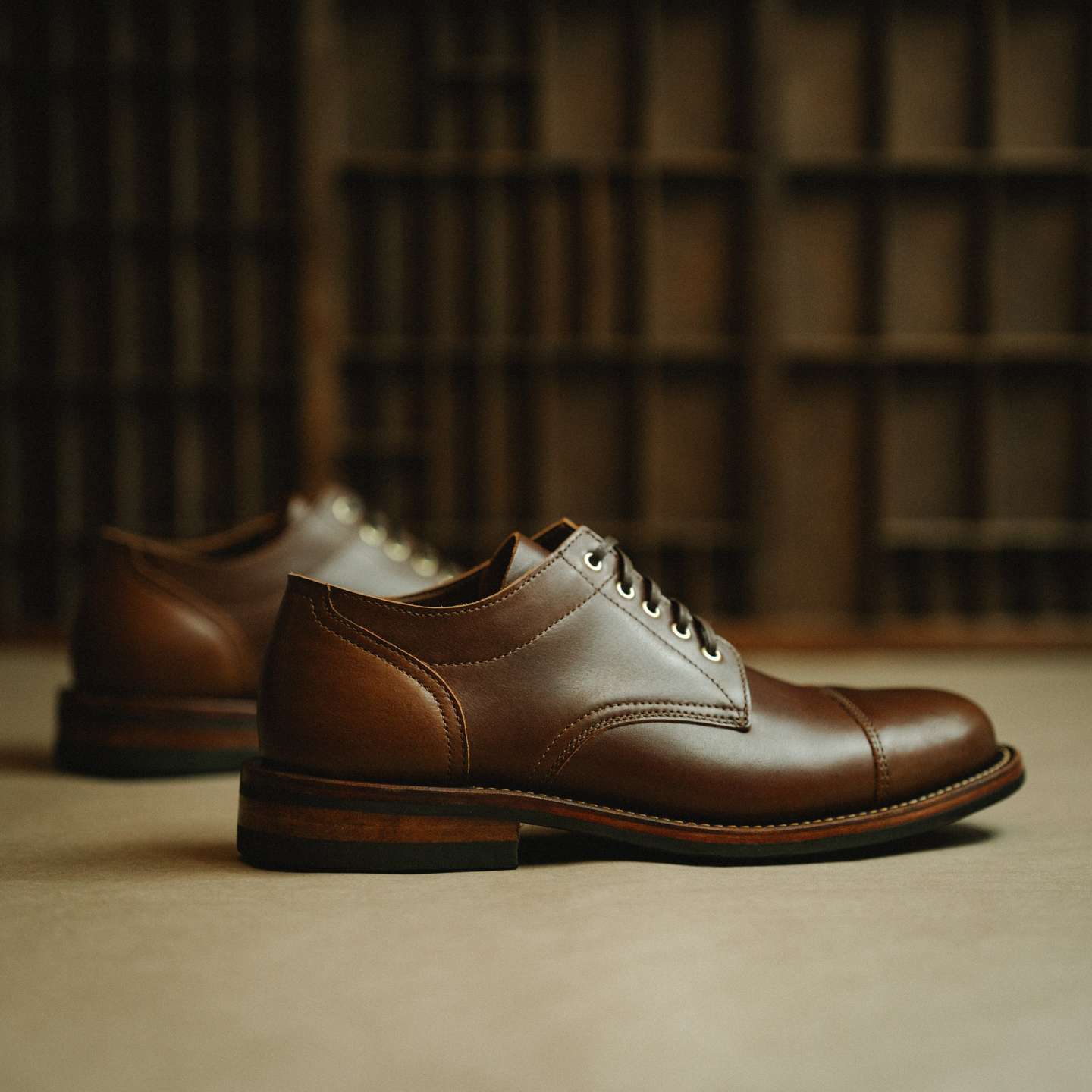 Whisky Classic Calf Cap-Toe Trench Oxford - Detail Image Two