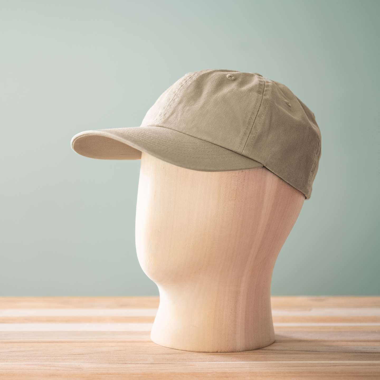 Khaki Cotton Twill Dad’s Best Ballcap - Detail Image One