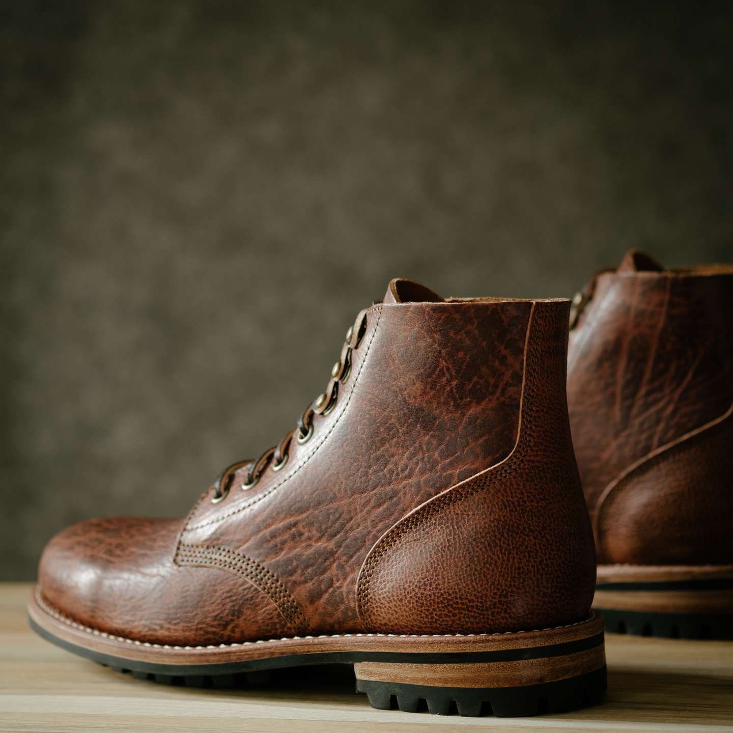 Cognac Ness Field Boot - Detail Image Two
