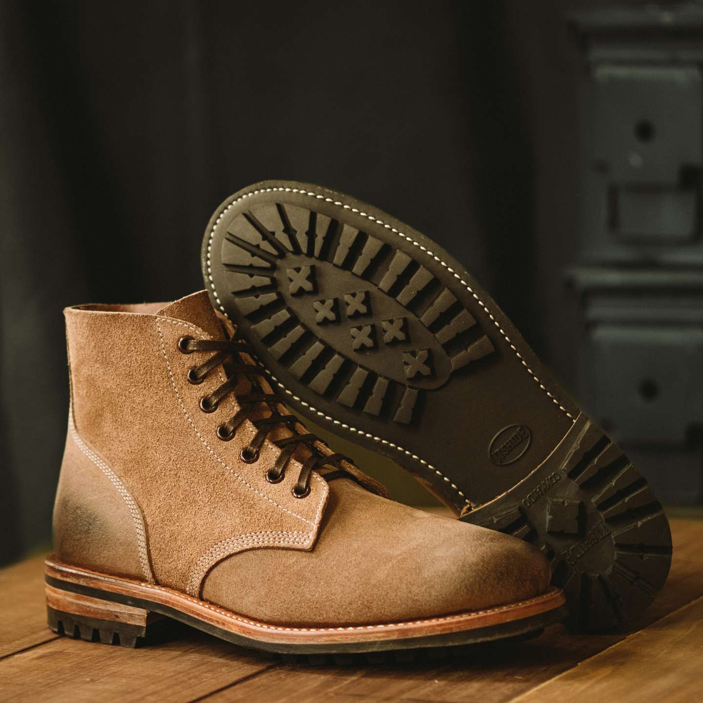 Field Boot - Natural Chromexcel Roughout, Commando Sole - Made in