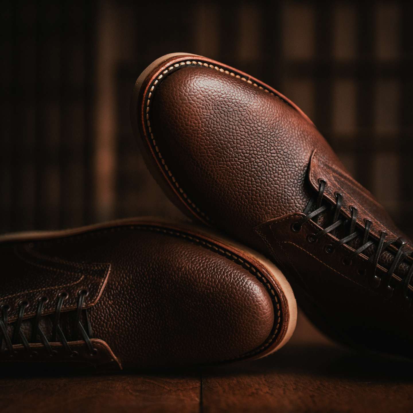 Brown Scotch Grain Chromexcel Lakeshore Boot - Detail Image One