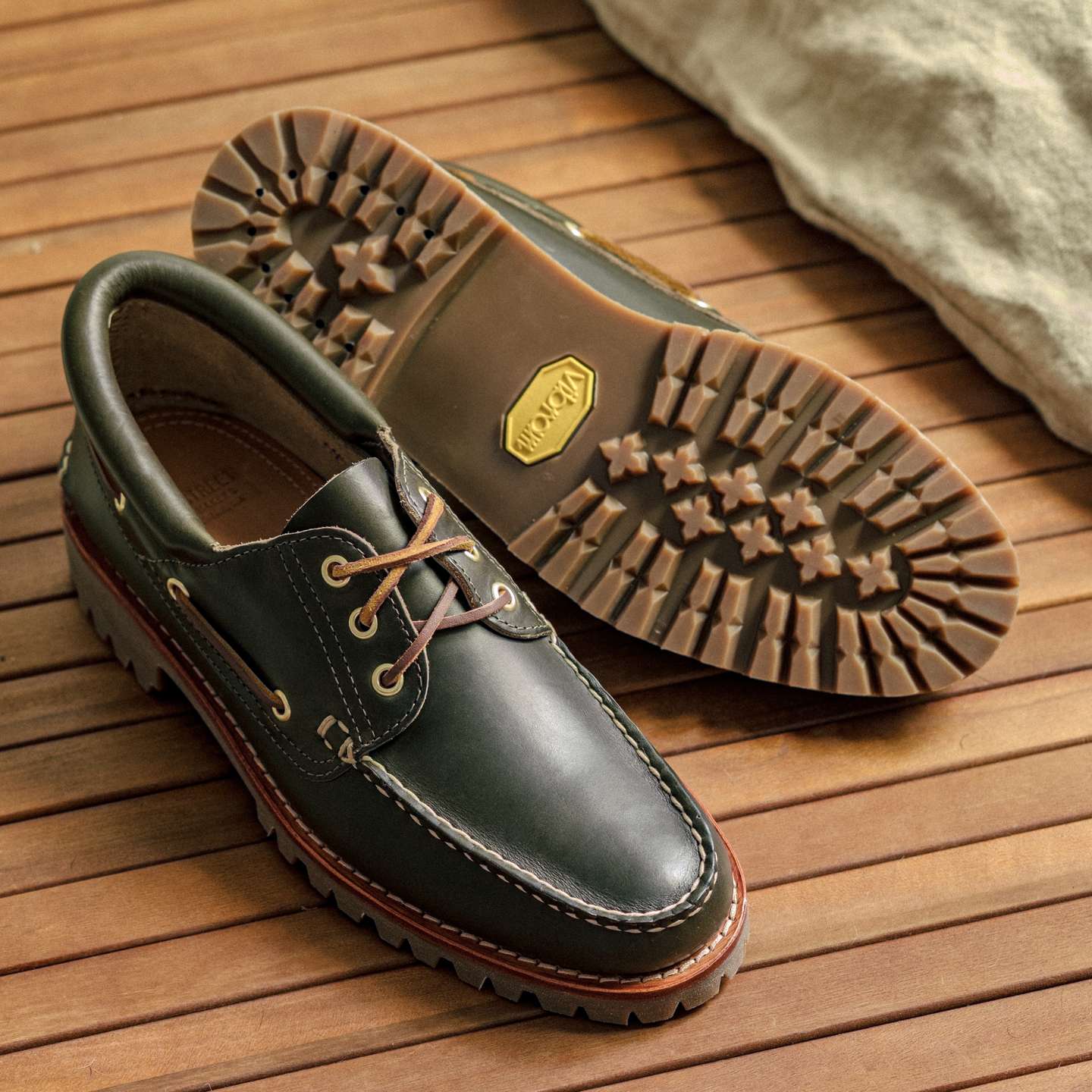 Greener Pastures Chromexcel Rowing Oxford - Detail Image Two