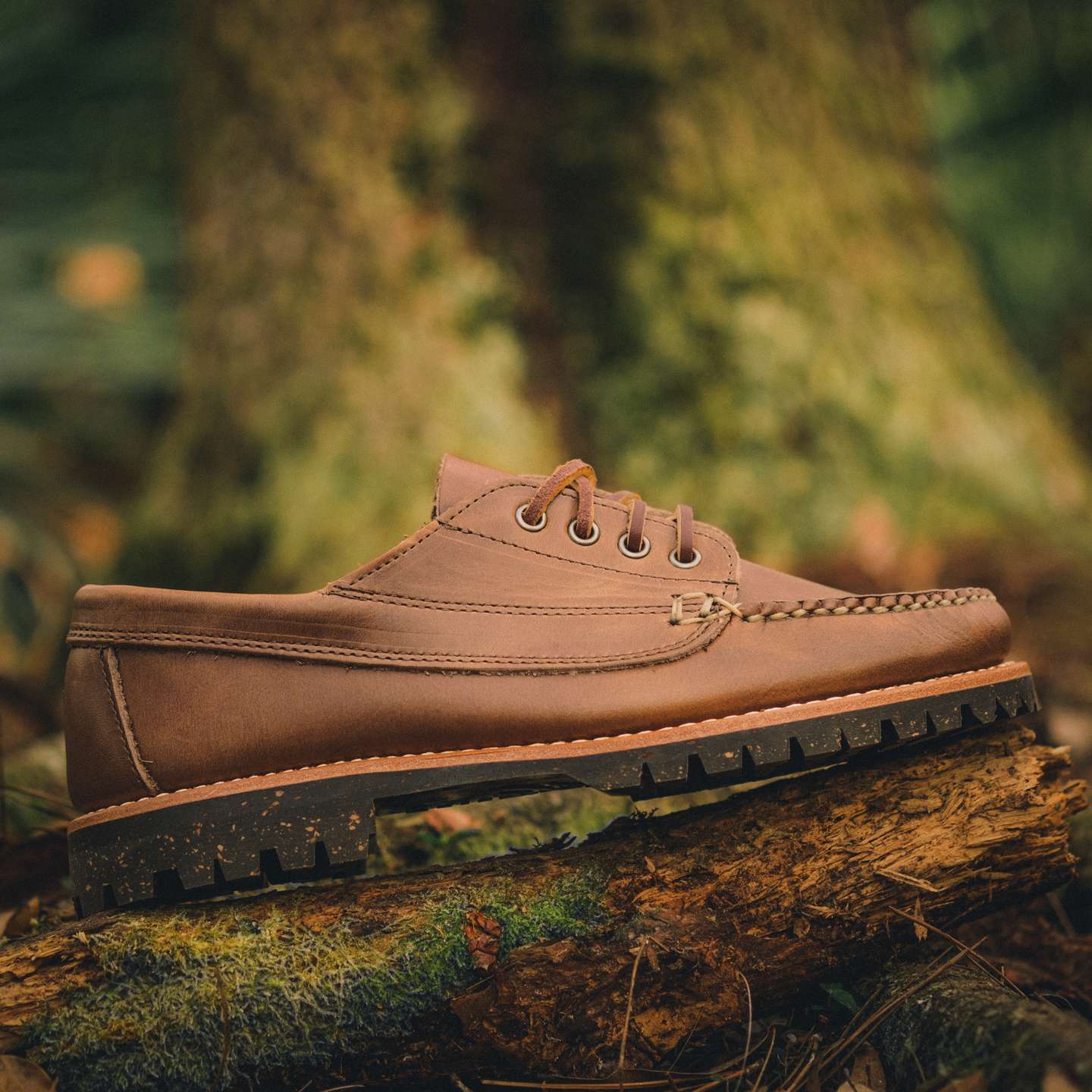 Natural Chromexcel Trail Oxford - Detail Image Two