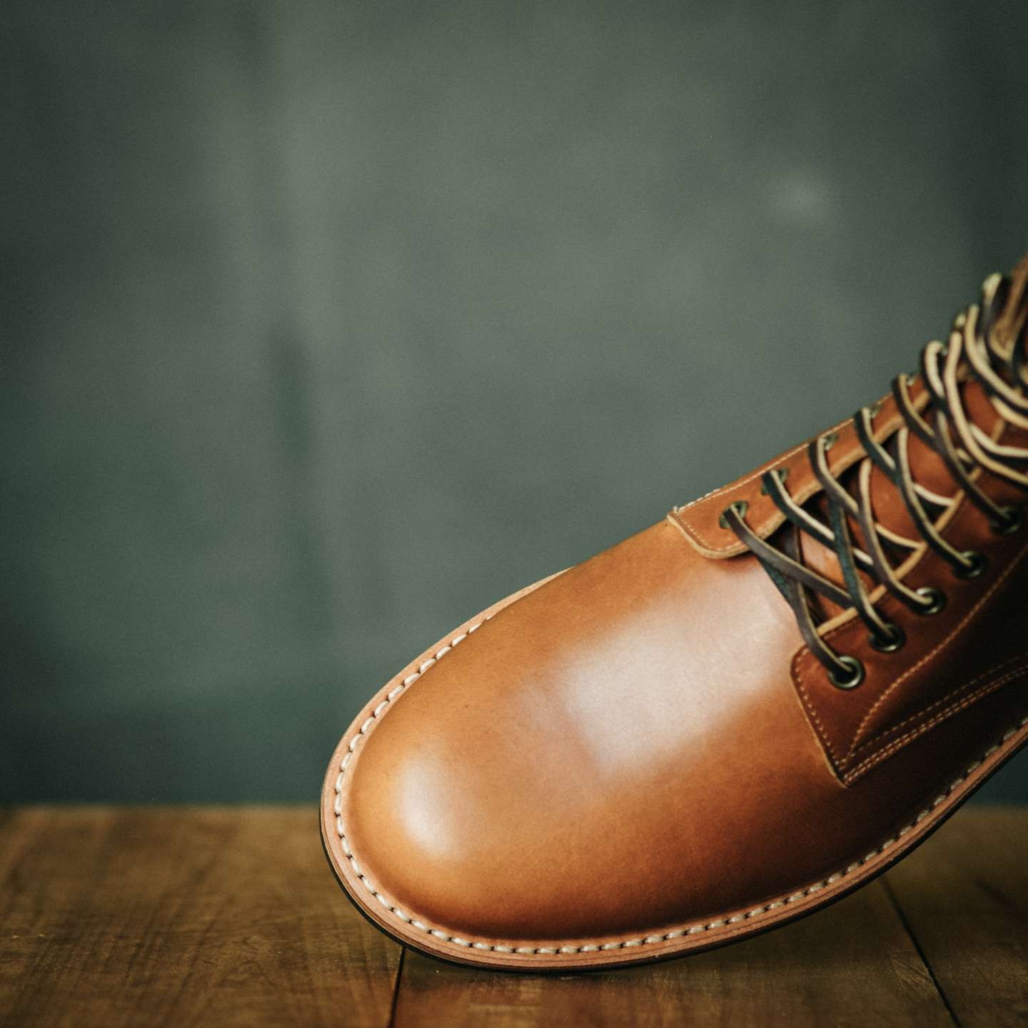 British Tan Domane Trench Boot - Detail Image Two