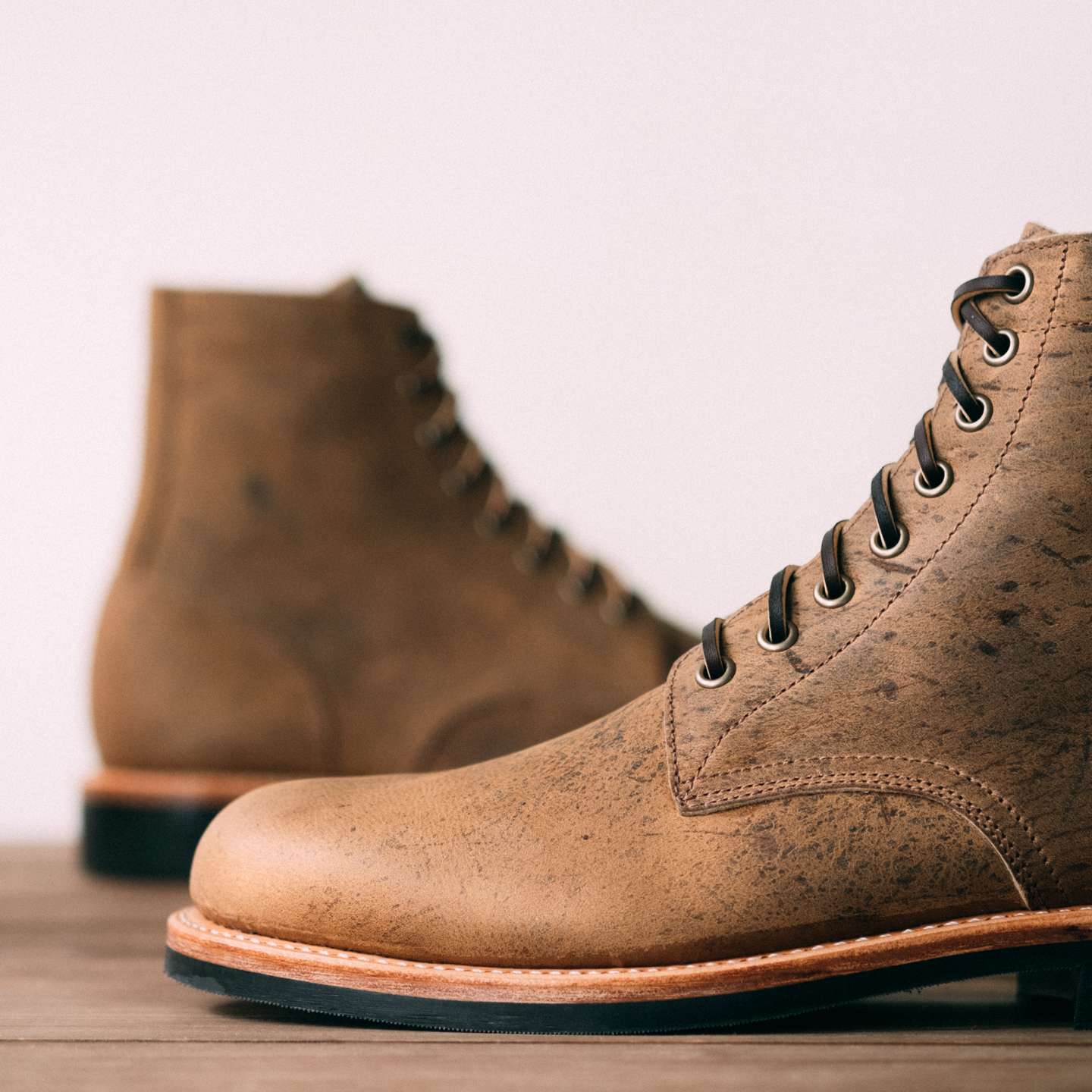 Gaucho Waxed Kudu Trench Boot - Detail Image One