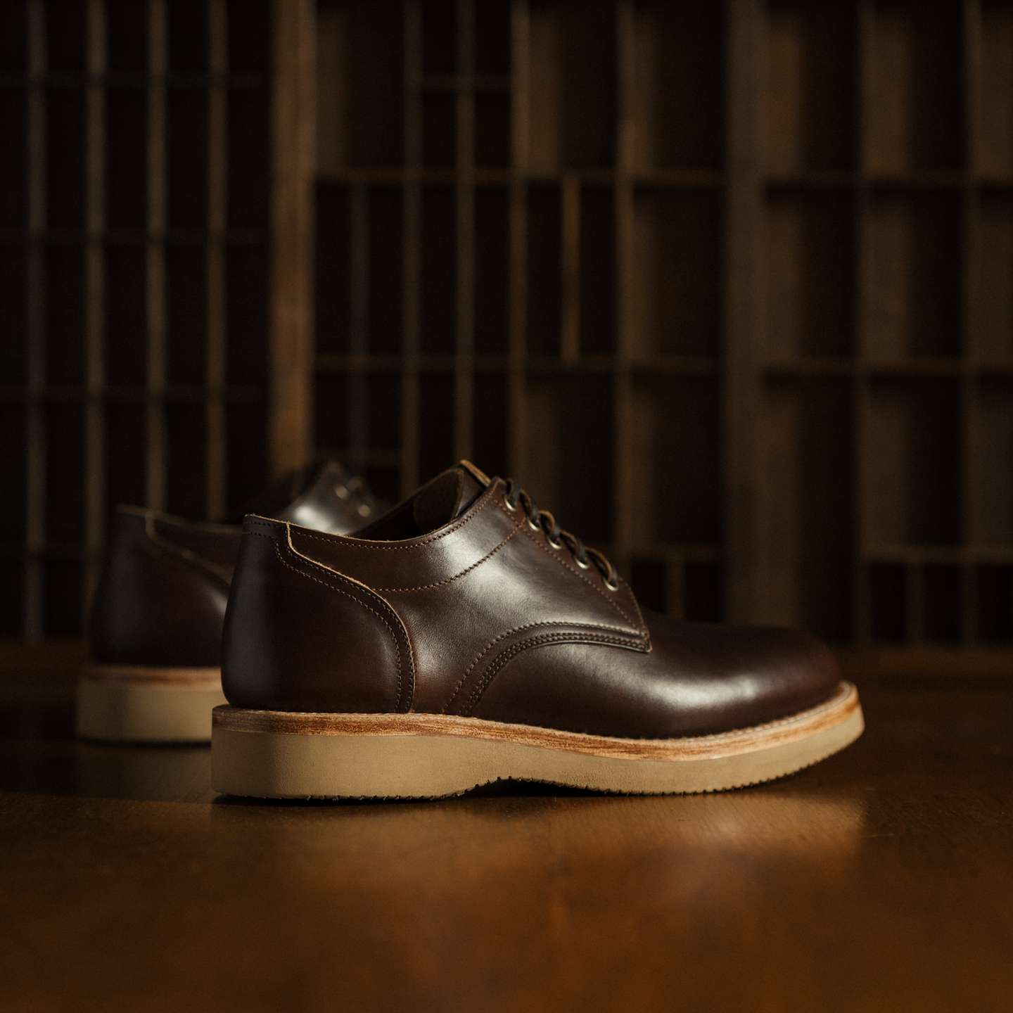 Brown Chromexcel Trench Oxford - Detail Image Two