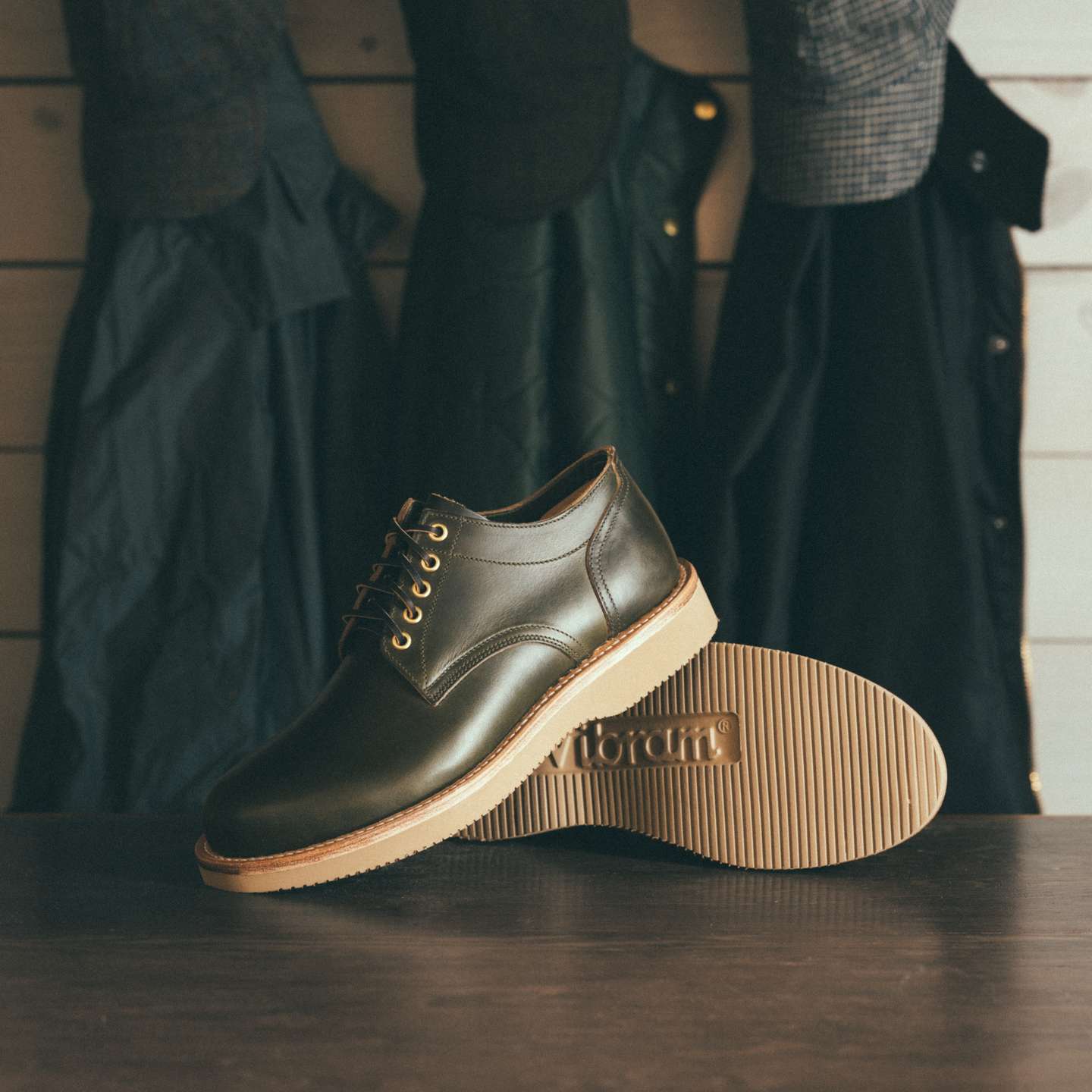 Greener Pastures Chromexcel Trench Oxford - Detail Image One
