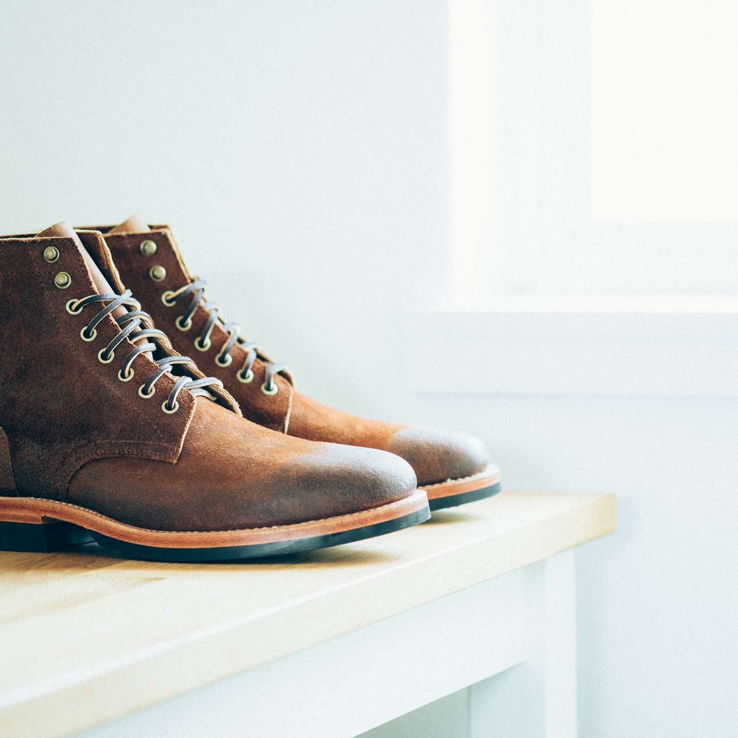 Trail Crazy Horse Roughout Trench Boot - Detail Image Two