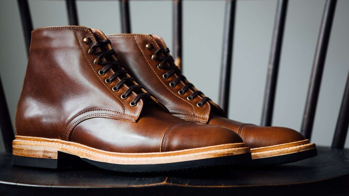 Whisky Classic Calf Cap-Toe Lakeshore Boot - Detail Image Three