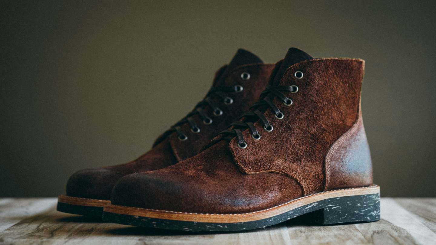 Black Walnut Stampede Roughout Field Boot - Detail Image Three