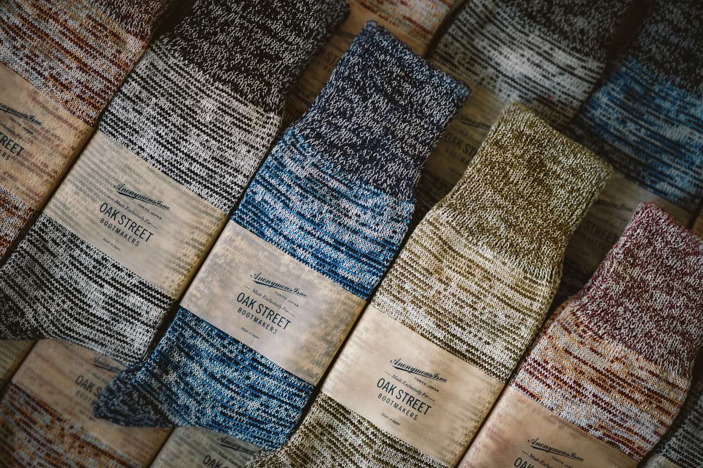 Moss Twisted Knit Anonymous ISM Crew Sock - Detail Image Three