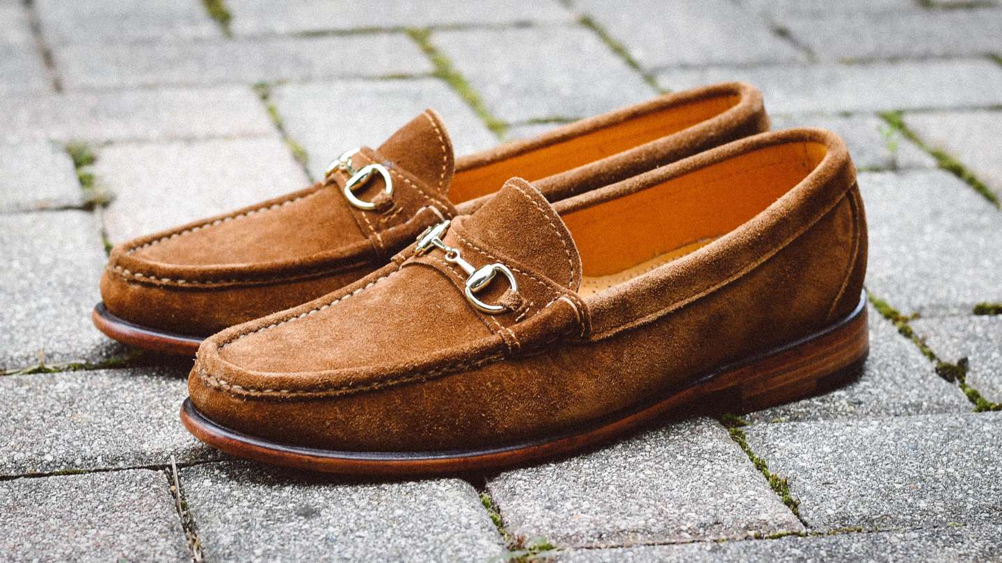 Snuff Janus Suede Bit Loafer - Detail Image Three