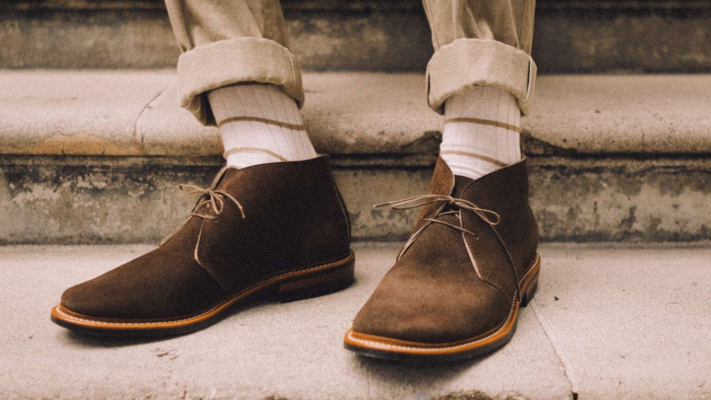 Chocolate Orion Suede Campus Chukka - Detail Image Three