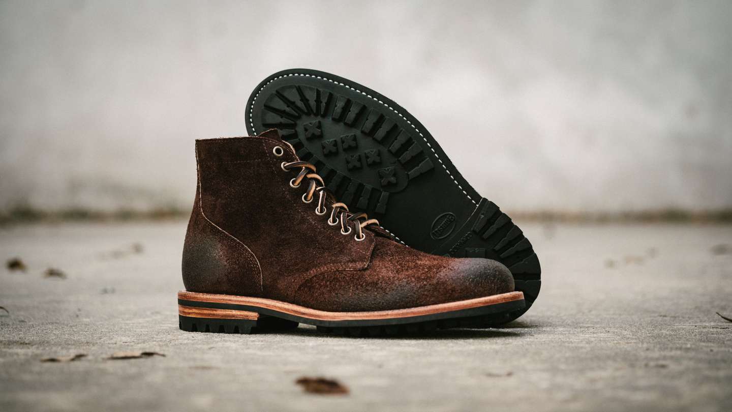 Black Walnut Stampede Roughout Field Boot - Detail Image Three