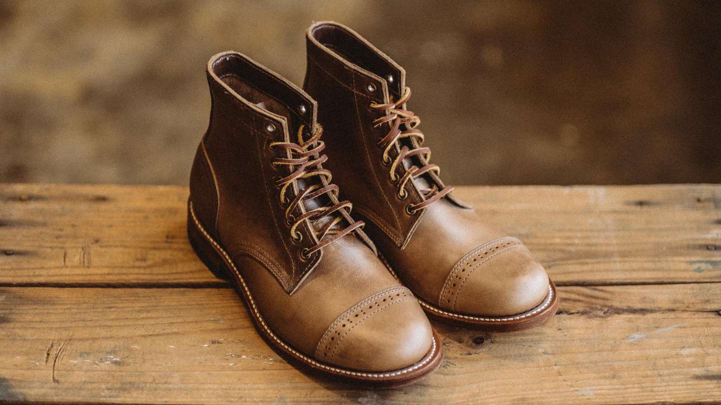 Chestnut Rawhide Leather Laces - Detail Image Three