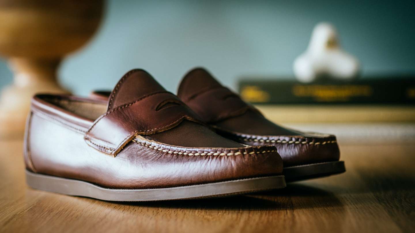Brown Chromexcel Penny Moc - Detail Image Three
