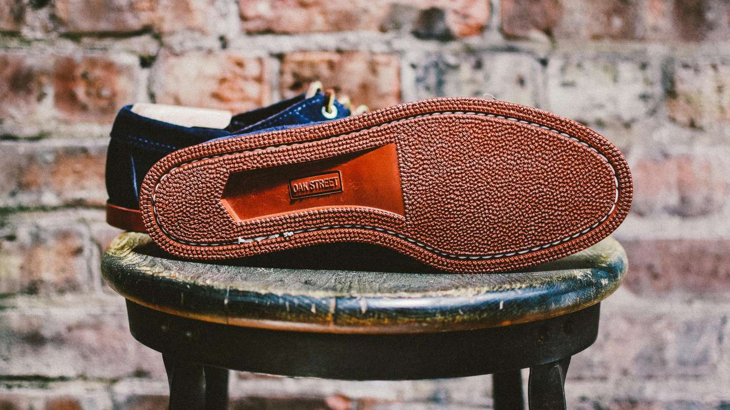 Navy Orion Suede Trail Oxford - Detail Image Three