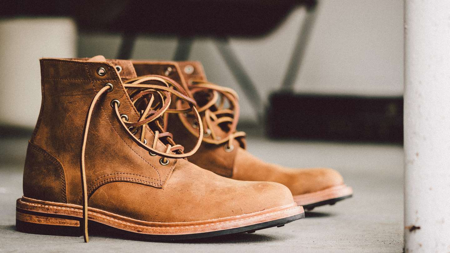 Autumn Spice Waxed Kudu Trench Boot - Detail Image Three