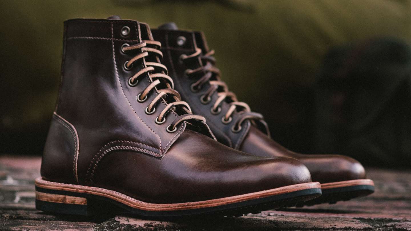 Brown Chromexcel Trench Boot - Detail Image Three