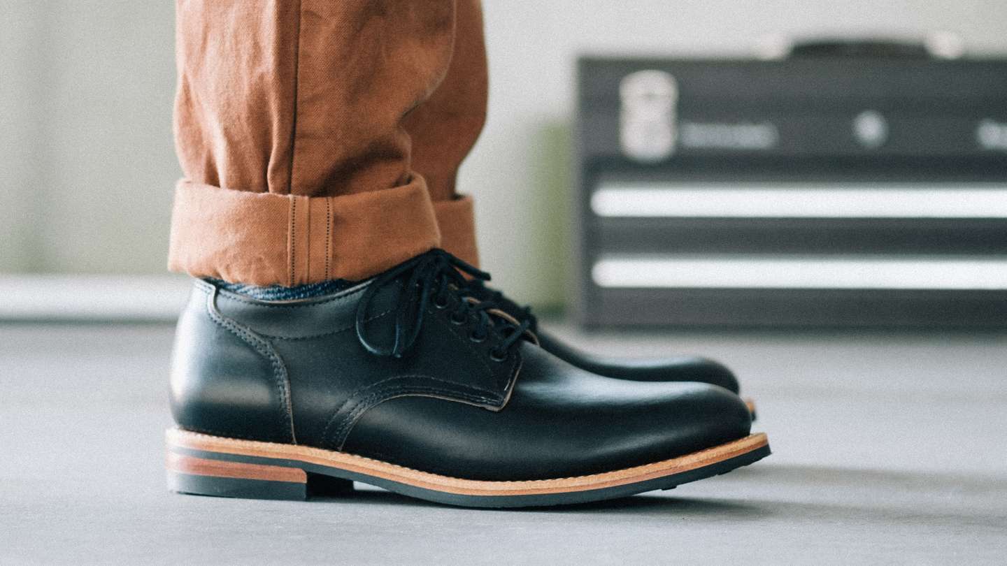 Black Chromexcel Trench Oxford - Detail Image Three
