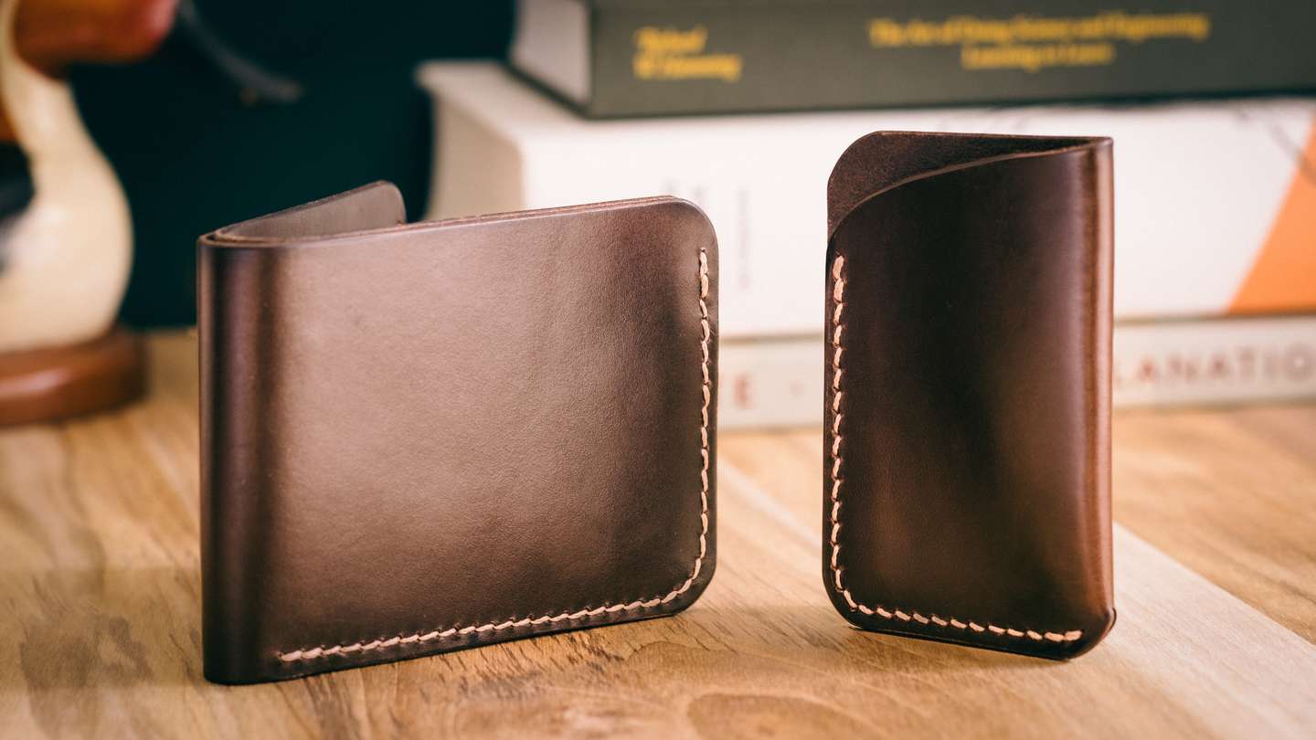 Brown Chromexcel Bifold Wallet - Detail Image Three