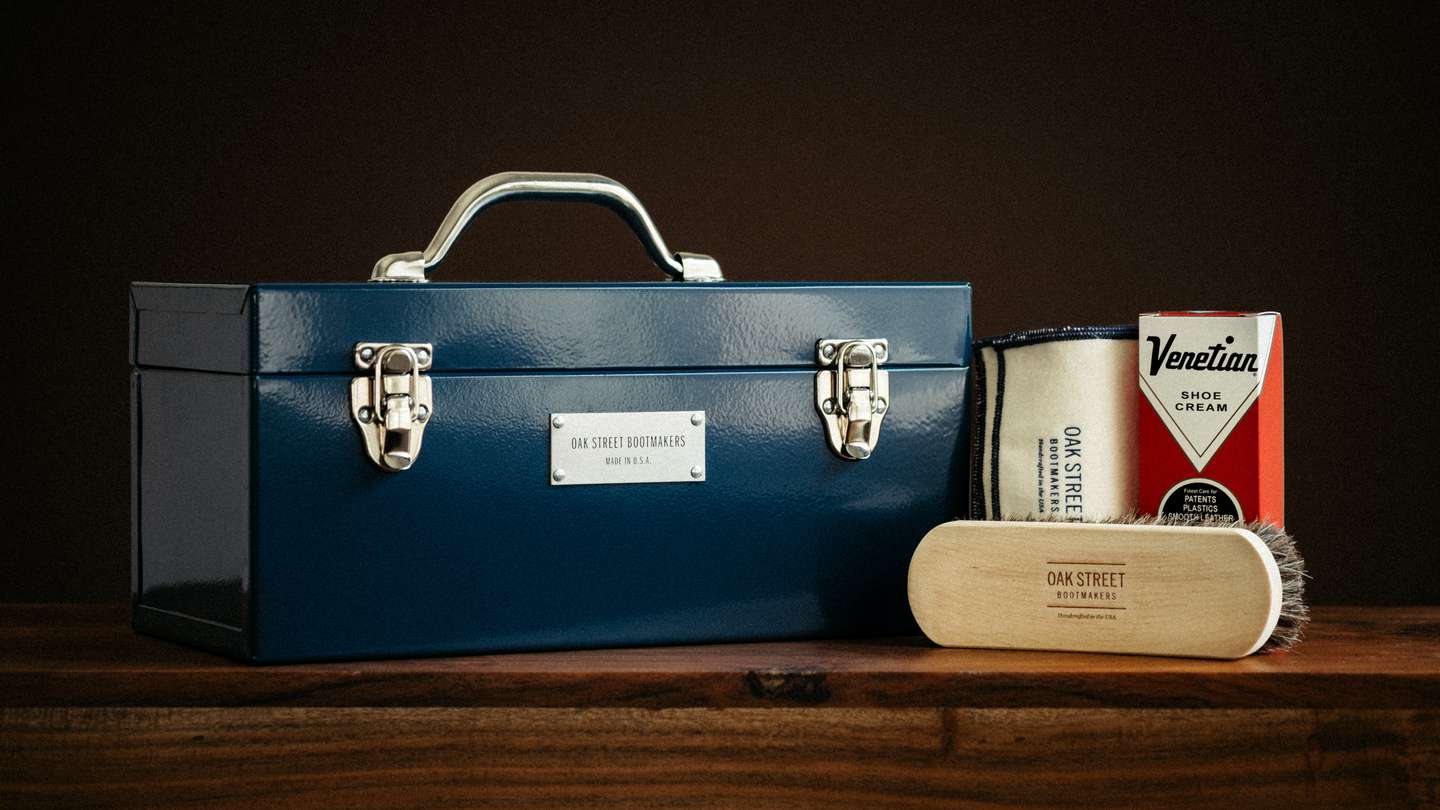 Aegean Blue Cold Rolled Steel 1950 Cobbler’s Toolbox - Detail Image Three